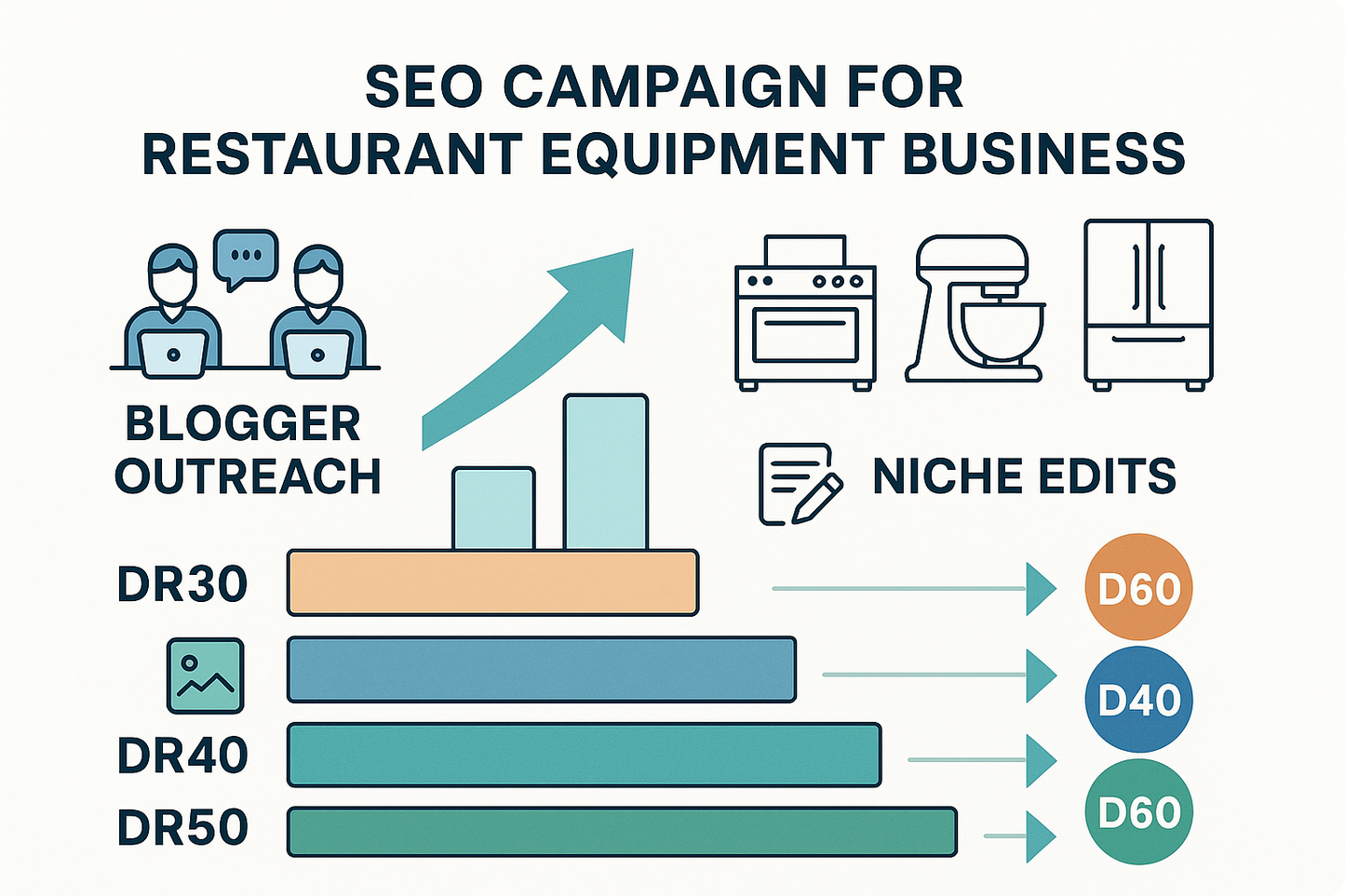 2x DR30 Blogger Outreach
4x DR40 Blogger Outreach
1x DR50 Blogger Outreach
1x DR60 Blogger Outreach
2x DR30 Niche Edits
3x DR40 Niche Edits
1x DR50 Niche Edits
1x DR60 Niche Edits