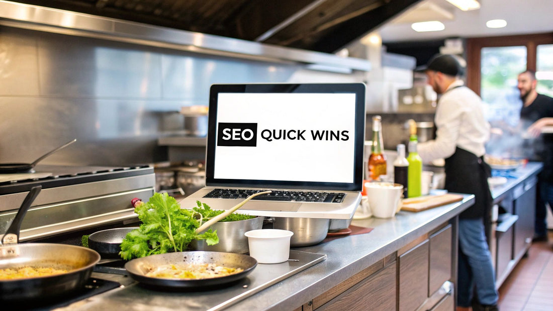 seo quick wins for Restaurant Equipment Websites Rank Faster