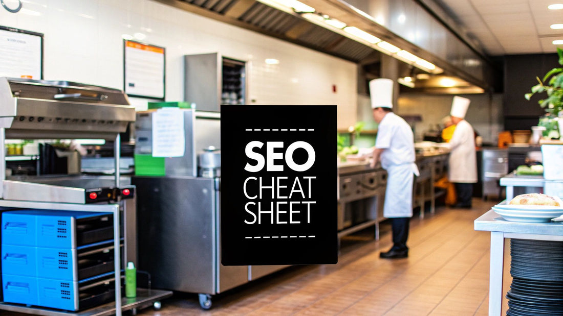 7-Point SEO Cheat Sheet for Restaurant Equipment Sellers