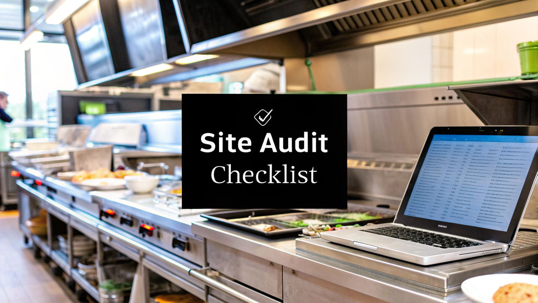 Site audit checklist for Restaurant Equipment Sellers