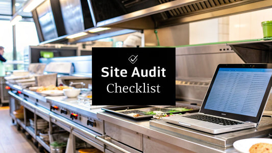 Site audit checklist for Restaurant Equipment Sellers