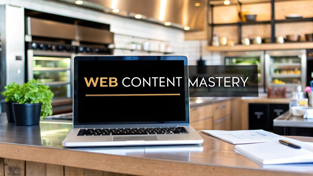Mastering Web Content Creation for Restaurant Equipment Sellers