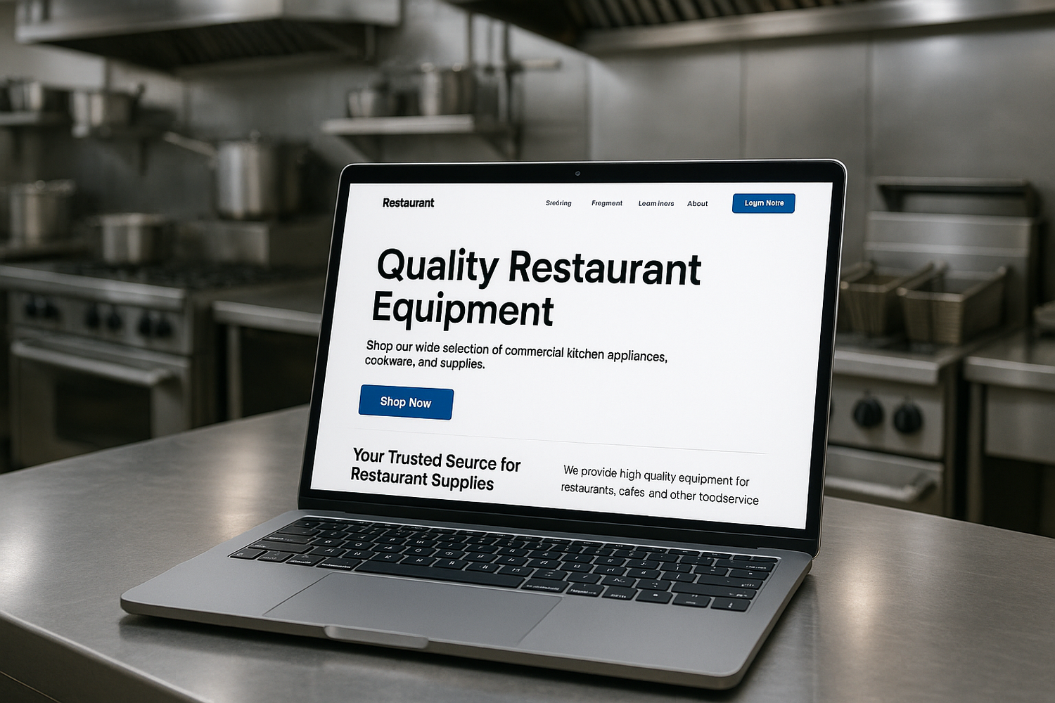 Restaurant Equipment Website Copyrighting