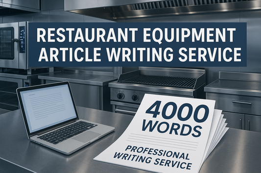 Restaurant Equipment Article Writing 4000 Words