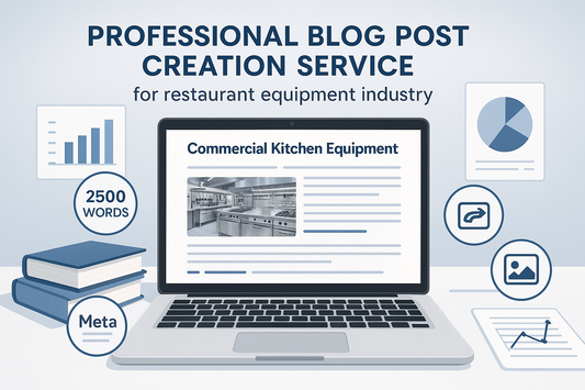 Blog Post Service for Restaurant Equipment Industry